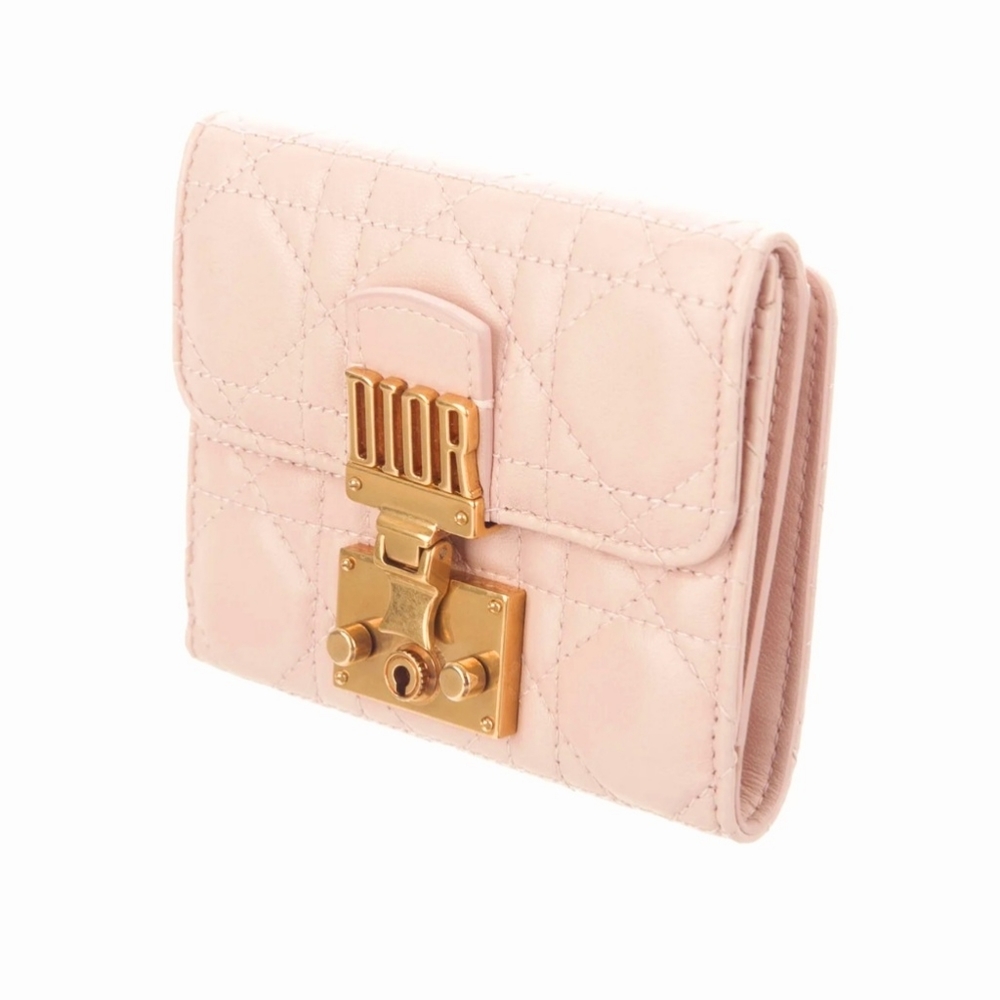 Dior Addict Pink Cannage Leather Wallet - Picture 3 of 5